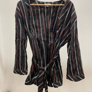 Billabong Black Wrap coverall with Multistripe Detail - never worn